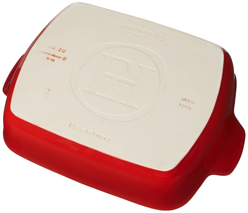 Emile Henry Rouge Small Rectangular Baker 11 X 8 Inches - Image 2